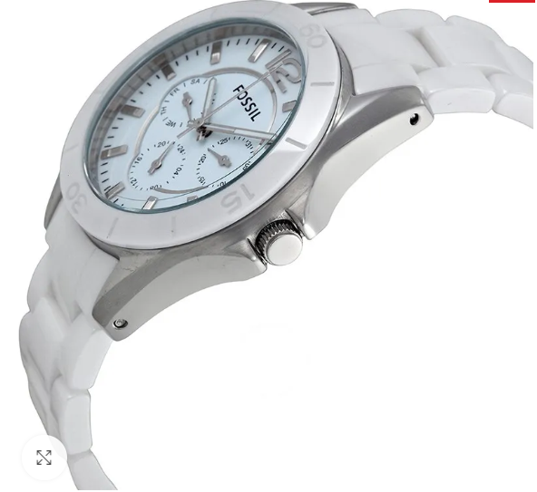 Fossil Analog White Dial Women's Watch-CE1002